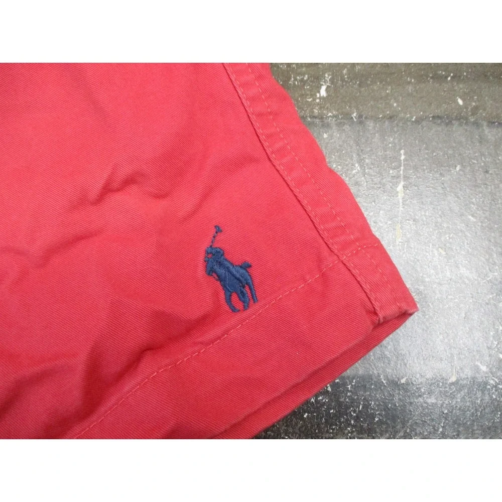 Polo Ralph Lauren Shorts Mens XL Red Prepster Classic Fit Stretch Drawstring